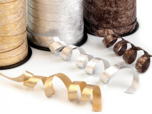 Dekorační stuha metalická šíře 10 mm