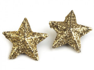 Vánoční hvězdy s glitry Ø20 mm