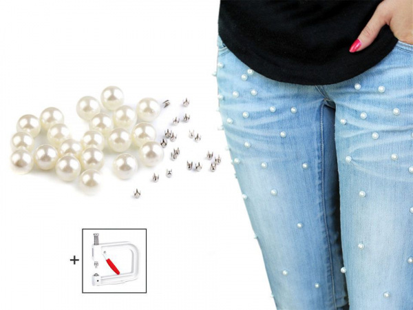 Nýtovací sada perly a cvočky