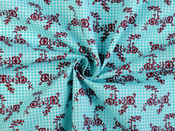 Bavlněná látka květiny