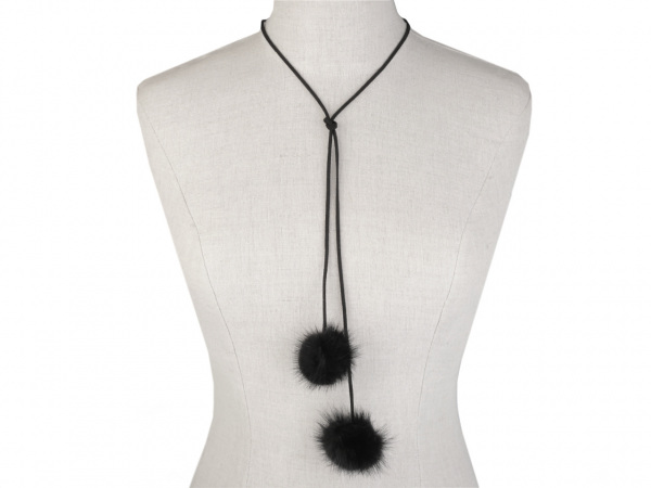 Náhrdelník choker / obojek s kožešinou