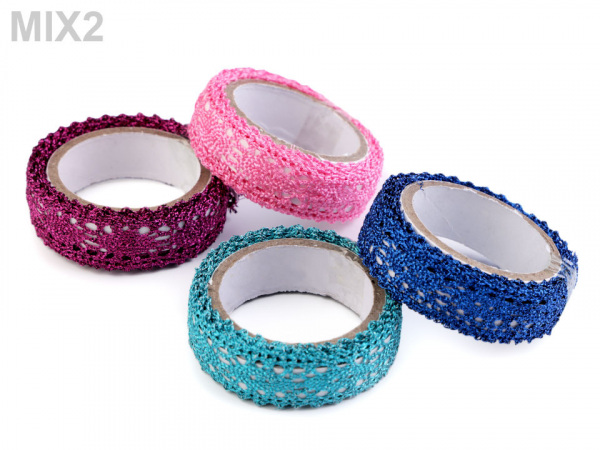 Samolepicí krajka šíře 17 mm lesklá