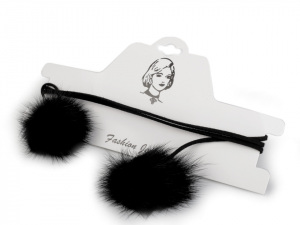 Náhrdelník choker / obojek s kožešinou
