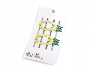 Sponka do vlasů pukačka ananas, ptáček