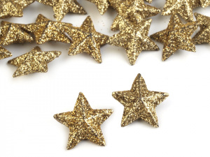 Vánoční hvězdy s glitry Ø20 mm