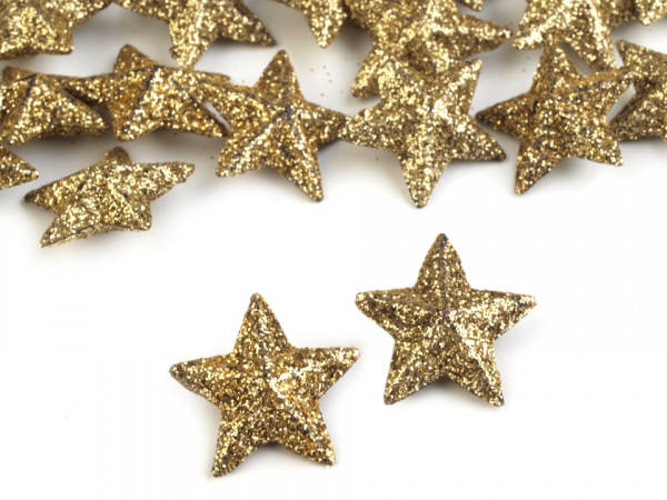 Vánoční hvězdy s glitry Ø20 mm