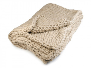 Pletená deka / pléd z extra silné příze