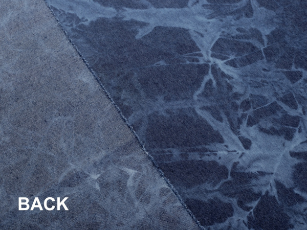 Elastická riflovina batikovaná