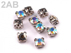 Našívací šatony / štras v pouzdře / kotlíku Ø10 mm