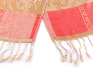 Šála typu pashmina s třásněmi 70x180 cm