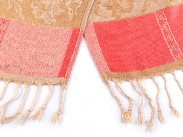 Šála typu pashmina s třásněmi 70x180 cm