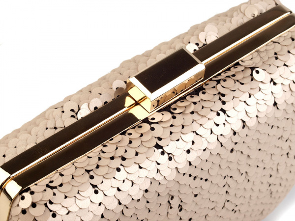 Kabelka s oboustrannými flitry 10,5x15 cm