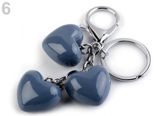 Přívěsek na kabelku / klíče srdce