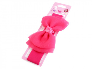 Dětská elastická čelenka do vlasů s mašlí