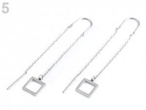 Provlékací náušnice z nerezové oceli