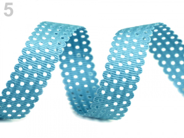 Rypsová stuha s výsekem šíře 15 mm