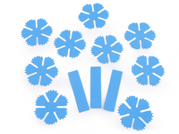 Foamiran květ chrpy Ø49 mm