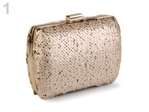 Kabelka s oboustrannými flitry 10,5x15 cm