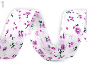 Šikmý proužek polyesterový šíře 20 mm zažehlený