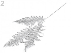 Vánoční větvička / kapradí s glitry