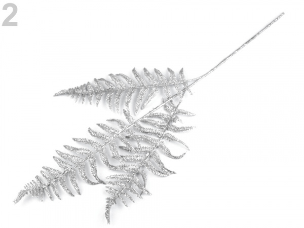 Vánoční větvička / kapradí s glitry