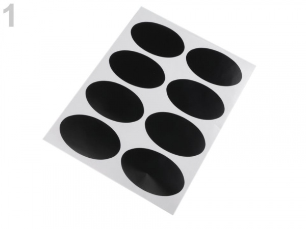 Samolepicí jmenovky / štítky s tabulovým povrchem