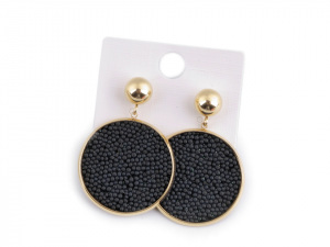 Náušnice z nerezové oceli placky větší