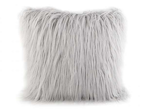 Chlupatý dekorační polštář s výplní