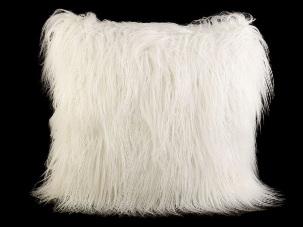 Chlupatý dekorační polštář s výplní