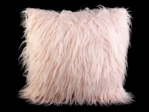 Chlupatý dekorační polštář s výplní