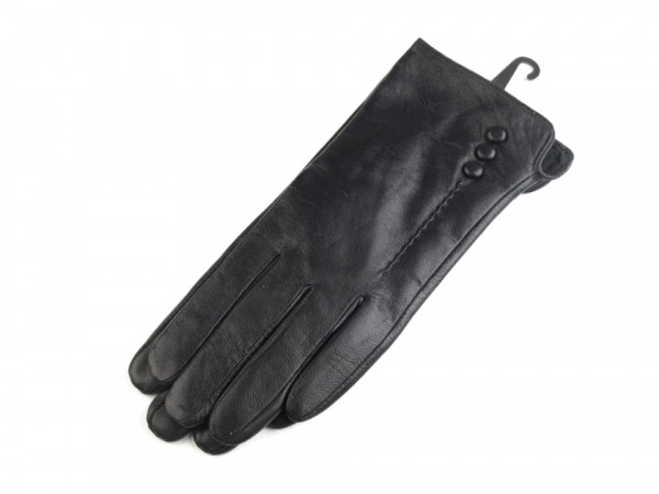 Dámské kožené rukavice s knoflíky