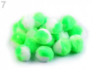 Plyšová bambulka dvoubarevná Ø20 mm