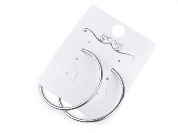 Náušnice kruhy pro uši bez dírek z nerezové oceli