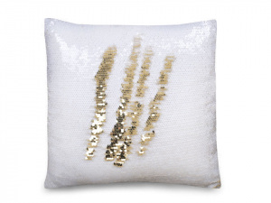 Povlak na polštář s oboustrannými flitry 40x40 cm