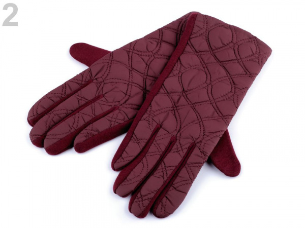 Dámské prošívané rukavice