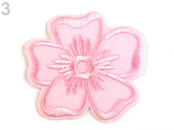 Nažehlovačka vyšívaný květ