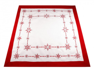 Vánoční vyšívaný ubrus 85x85 cm