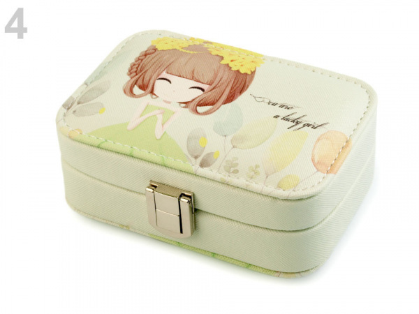 Malá šperkovnice s potiskem 4,5x8,5x13 cm