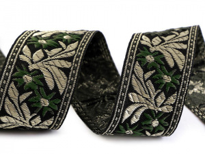 Krojovka vzorovaná / prýmek vyšívaný šíře 40 mm