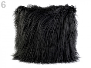 Chlupatý dekorační polštář s výplní