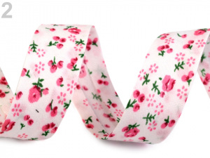 Šikmý proužek polyesterový šíře 20 mm zažehlený