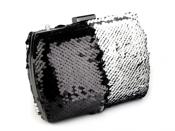 Kabelka s oboustrannými flitry 10,5x15 cm