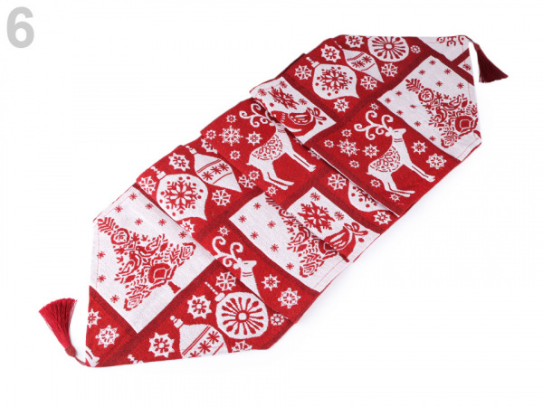 Běhoun / ubrus gobelín 34x175 cm vánoční