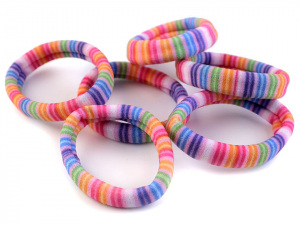 Gumičky do vlasů chevron, proužky