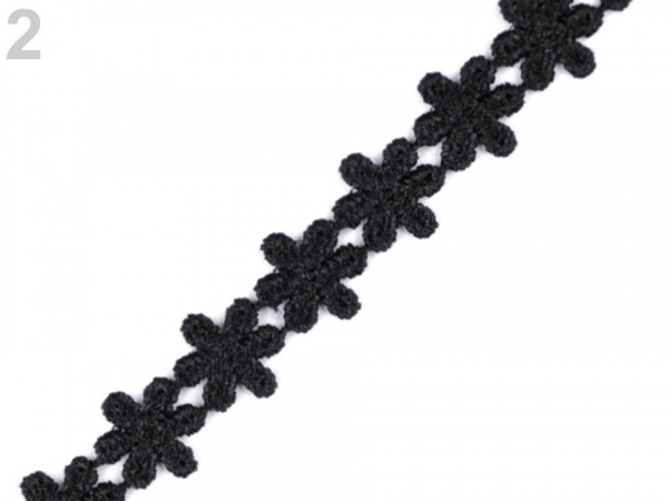 Vzdušná krajka / vsadka šíře 15 mm květy