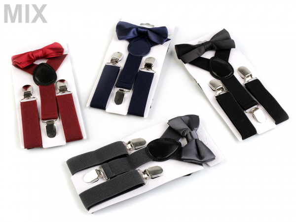 Dětská sada šle a motýlek