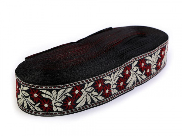 Krojovka vzorovaná / prýmek vyšívaný šíře 40 mm