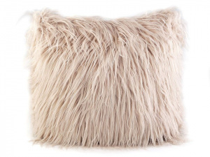 Chlupatý dekorační polštář s výplní