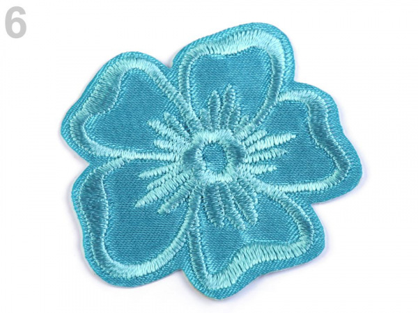 Nažehlovačka vyšívaný květ