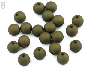 Plastové korálky matné Ø10 mm